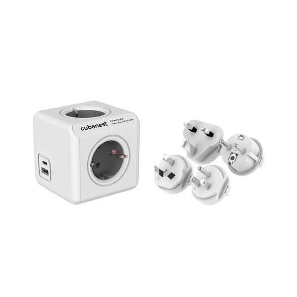 Pistikupesa PowerCube ReWirable USB Schuko - Cubenest-image-1
