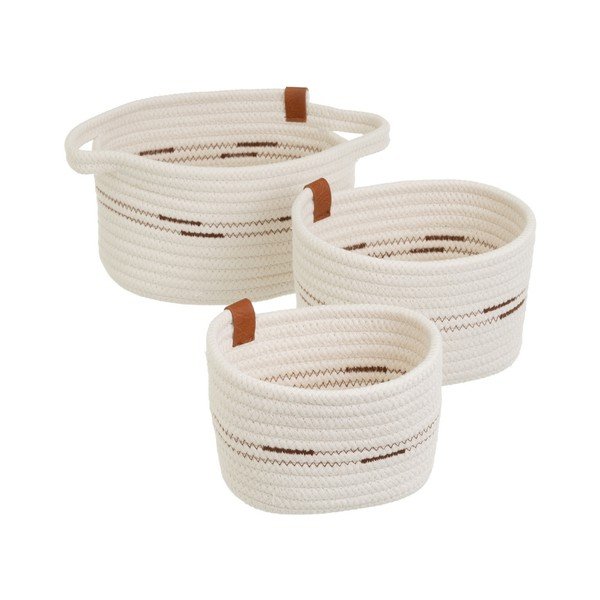 Riidest korvid 3tk komplektis 30x18x14 cm - Casa Selección