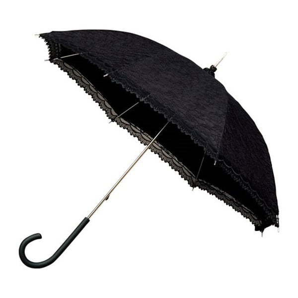Černý holový deštník Ambiance Victorian, ⌀ 85 cm