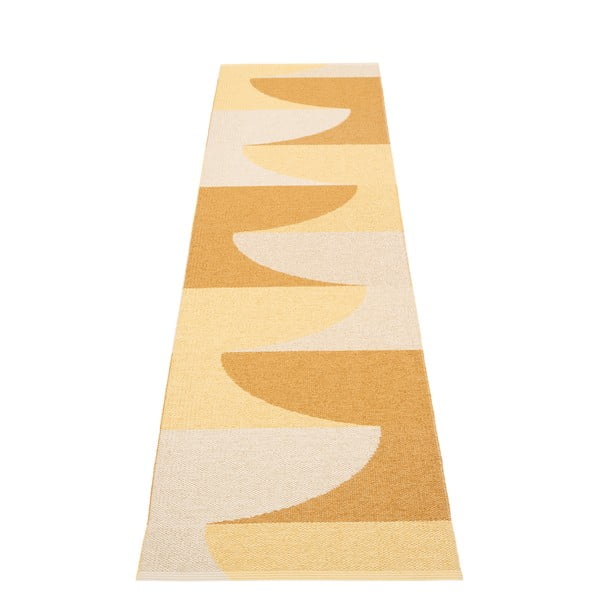 Ookerkollane sise/välisvaip 70x270 cm Hill Ochre Pale Yellow – Pappelina-image-2