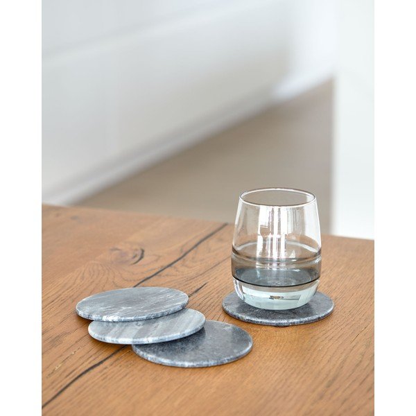 Hallid marmorist joogialused 4tk komplektis Tresa - Kave Home-image-1