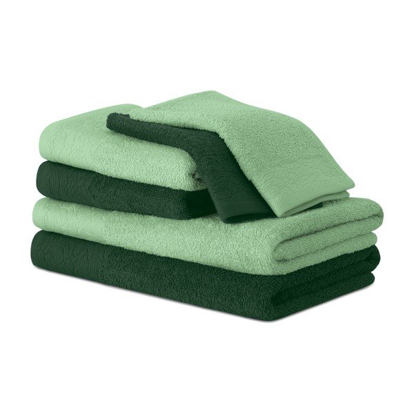 Rohelised froteest puuvillased käterätid ja saunalinad komplektis 6 tk Flos – Restilo