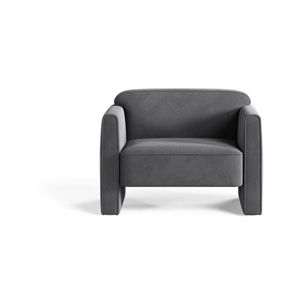 Hall sametist tugitool Abby - Micadoni-image-1