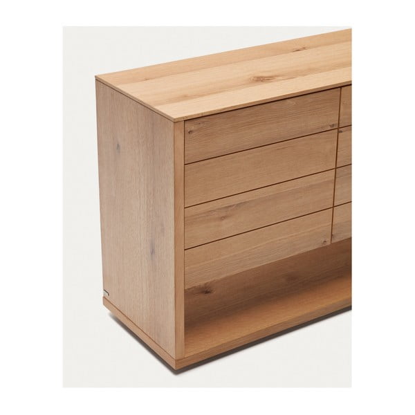 Tammedekooriga madal kummut 200x74 cm Alguema - Kave Home-image-4