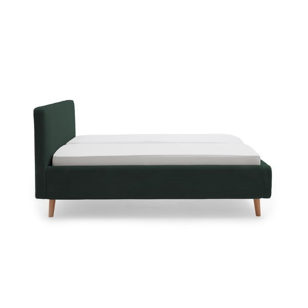 Tumeroheline polsterdatud kaheinimesevoodi 180x200 cm Mattis Cord - Meise Möbel-image-3