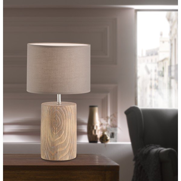 Pruun laualamp , kõrgus 43 cm Malik - Fischer & Honsel-image-3