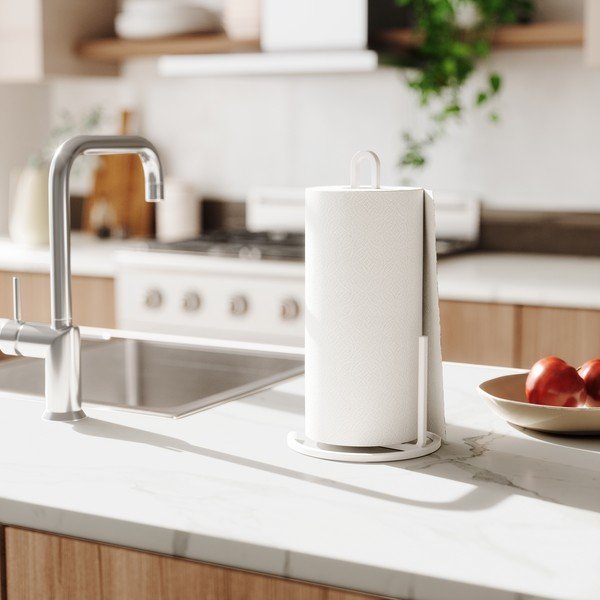 Valge teras majapidamispaberi stend ø 17 cm Squire – Umbra-image-2