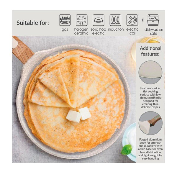 Keraamilise pinnaga pann pannkookide jaoks, läbimõõduga 28 cm Signature Range - Cooksmart ®-image-3