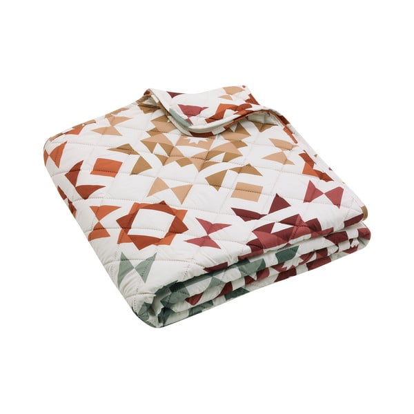 Beež tepitud voodikate 220x230 cm Autumn Patchwork Geo - Catherine Lansfield