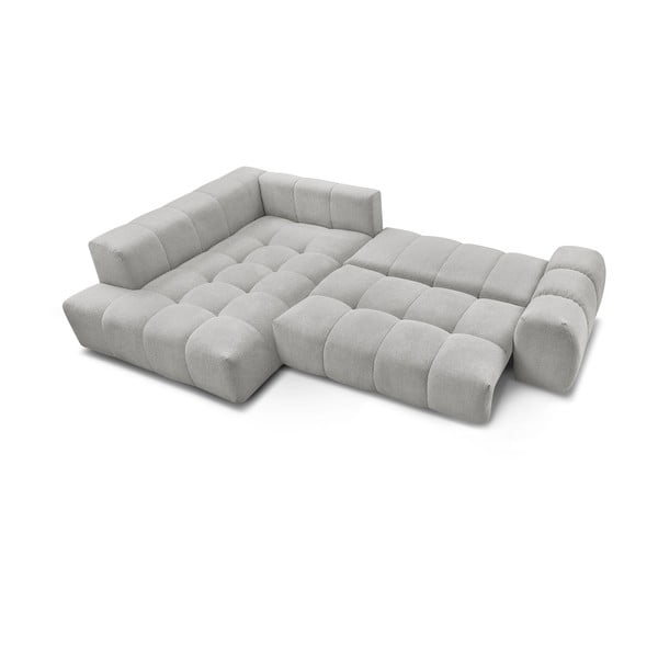 Helehall šenilldiivanvoodi/panipaigaga nurgadiivan (vasak nurk/L-kujuline) Everest - Bobochic Paris-image-4