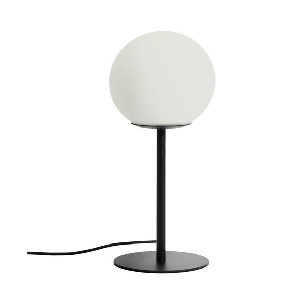 Valge/must laualamp klaasist varjuga (kõrgus 35 cm) Brisia - Kave Home