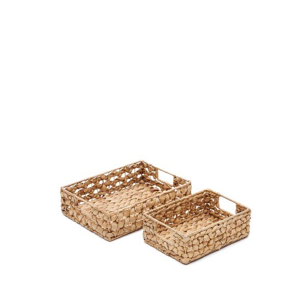 2-osaline vesihüatsindist korvide komplekt 36x27x9 cm Tressa - Kave Home