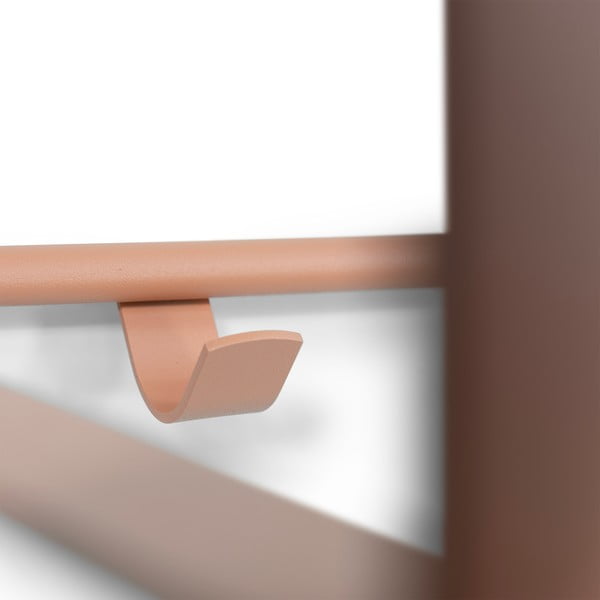 Lõhevärvi metallist seinanagi riiuliga Rex - Spinder Design-image-1