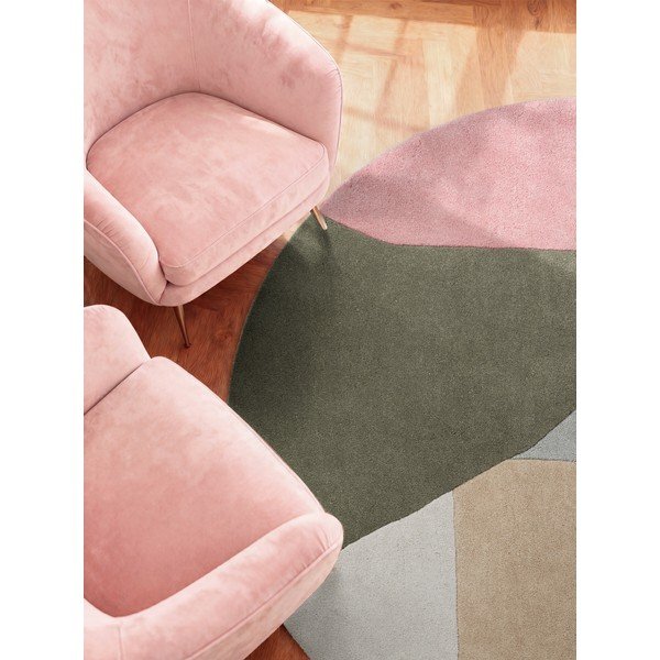 Käsitsi kootud villane ümmargune vaip ø 200 cm Westminster Curzon - Ted Baker-image-3