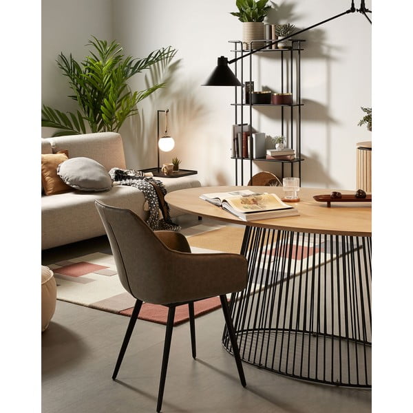 Mangopuidust lauaga söögilaud, 200 x 110 cm Leska - Kave Home-image-3