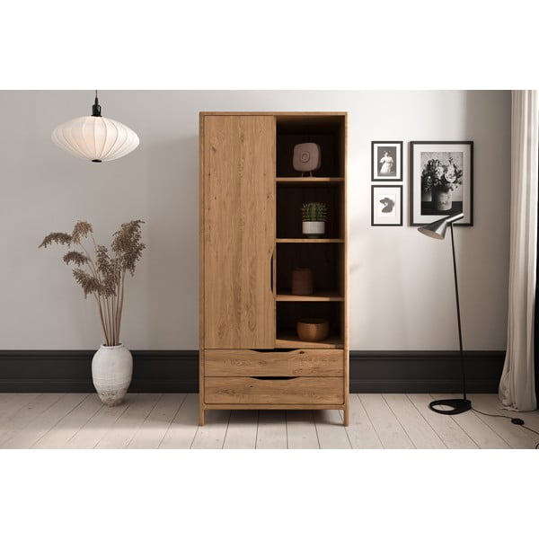 Tammepuidust riidekapp 90x188 cm Twig - The Beds-image-3