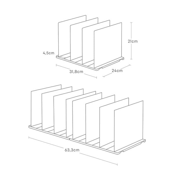 Plastikust käekottide organiseerija, komplektis 2 tükki Smart - YAMAZAKI-image-3