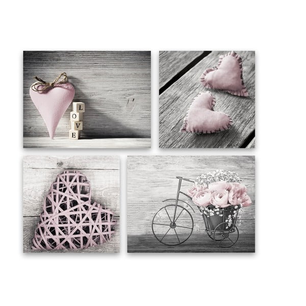 Mitmeosaline maal, 67 x 74 cm Shabby - Styler-image-1