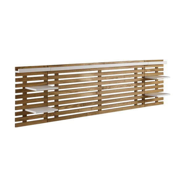 Valge/loomulik männi peaplaat 240x62 cm Nidra - Marckeric-image-2