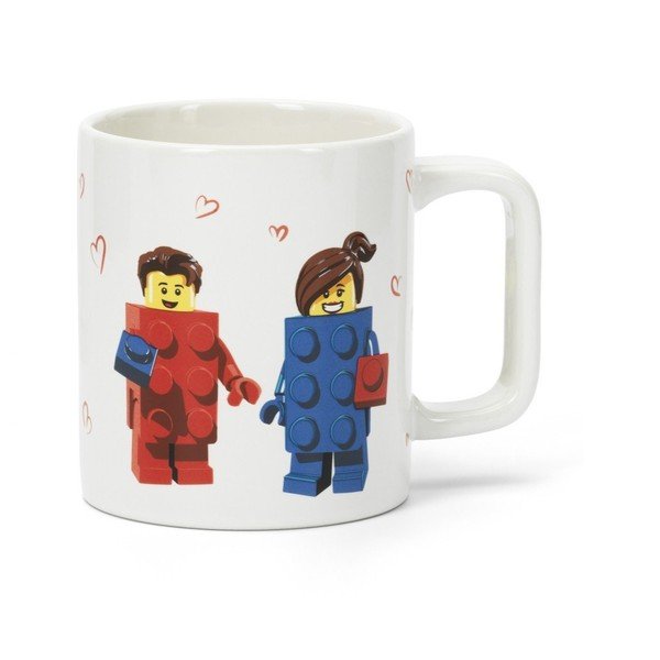 Valge keraamiline laste kruus 300 ml Love - LEGO®