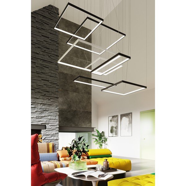 Must metallist LED-rippvalgusti TUULA - Thoro-image-3