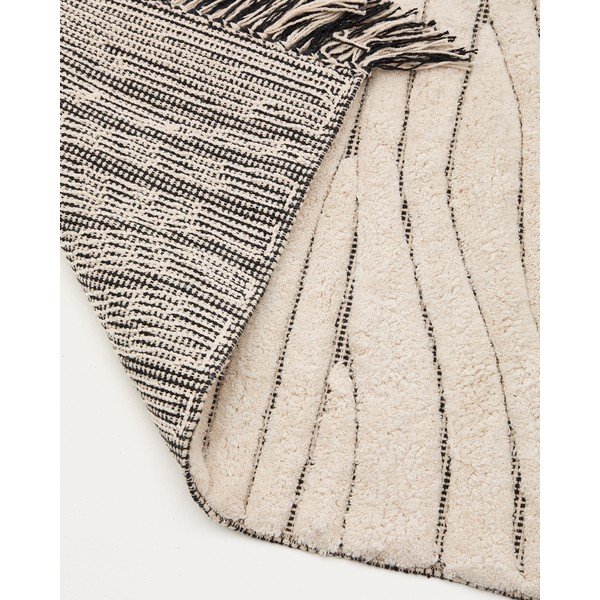 Beež vannitoamatt 50x70 cm Crilda - Kave Home-image-2