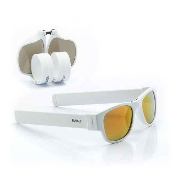 Bílo-žluté sluneční srolovatelné brýle InnovaGoods Sunfold ES6