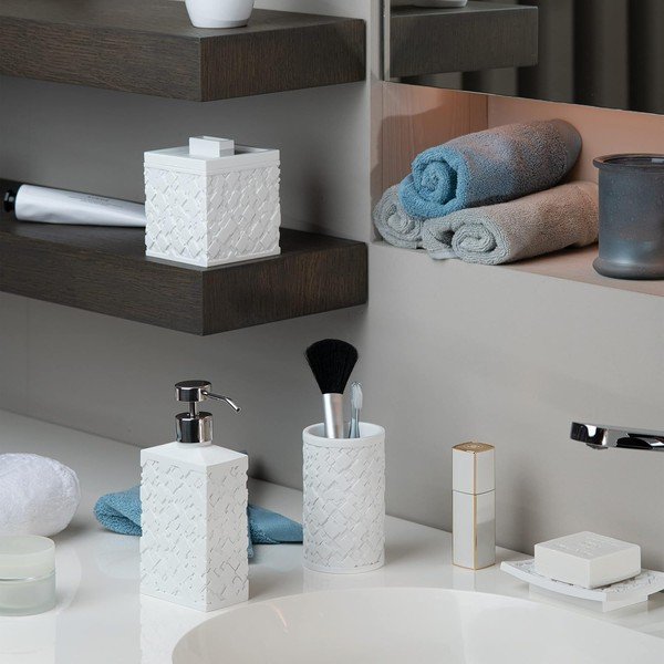 Valge polüresiinist vatitupsude organisaator Agda - Spirella-image-1