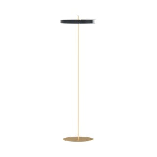 Antratsiitne LED dimmerdatav põrandavalgusti metallist lambivarjuga (kõrgus 151 cm) Asteria Floor - UMAGE