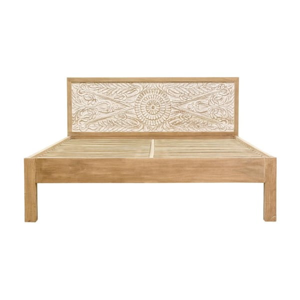 Dvoulůžková postel z mangového dřeva Massive Home Sweet, 180 x 200 cm