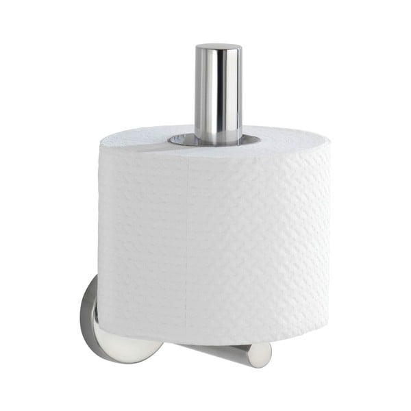 Seinale paigaldatav roostevabast terasest tualettpaberihoidja, läikiv hõbedane Bosio - Wenko-image-2