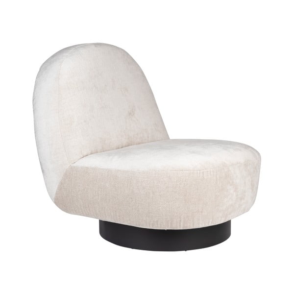 Kreem sametist tugitool Eden - Zuiver