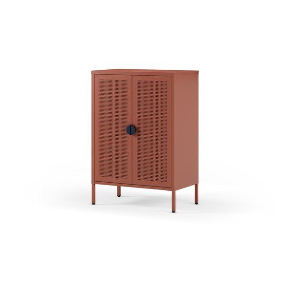 Terrakota värvi metallkapp 70x100x40 cm Sayla - Marckeric-image-2