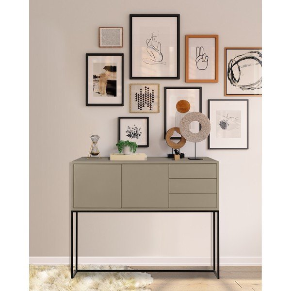 Beež madal kummut 113x88,5 cm Scott - Really Nice Things-image-1