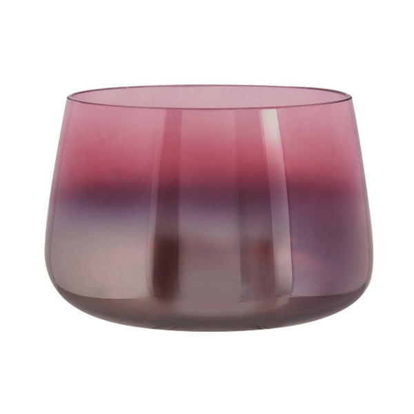 Růžová skleněná váza PT LIVING Oiled, výška 10 cm