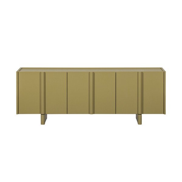 Roheline männipuidust TV-alus 152x53x46 cm Basu - WOOOD