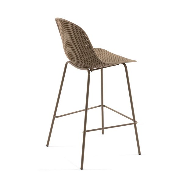 Beež metallist/plastikust aia baaritool Quinby - Kave Home-image-3