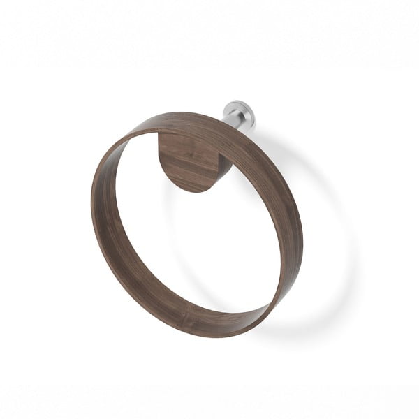 Pähklipuust seinale paigaldatav rätikuhoidja Yoku - Wireworks-image-2