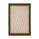 Roheline/naturaalne käsitsi kootud villane vaip 200x290 cm Apex Border Wool - Flair Rugs