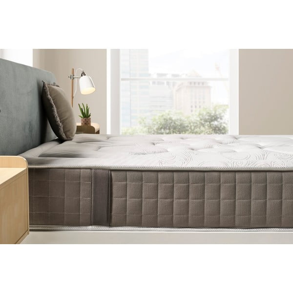 Kõva/keskmiselt kõva kahepoolne termoreguleeriv poroloonmadrats 160x200 cm HEXAFLEX GEL - Moonia-image-1