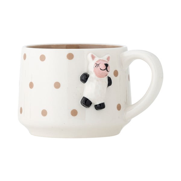 Valge kivikeraamikast kruus 370 ml Dolly - Bloomingville Mini-image-2