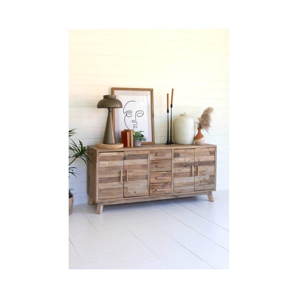 Taaskasutatud puidust kummut 150x70x40 cm Desna - Interia Home & Living