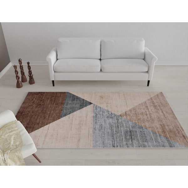 Pruun ja beež pestav vaip 180x120 cm - Vitaus-image-1