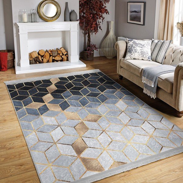 Sinihall koridorivaip 80x200 cm - Mila Home-image-3
