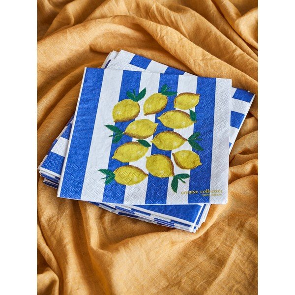 Pabersalvrätikud komplektis 20 tükki 33x33 cm Limone - Bloomingville-image-2