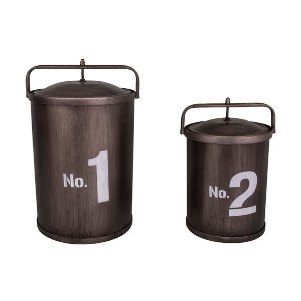 Sada 2 úložných dóz Antic Line Poubelles Industriel
