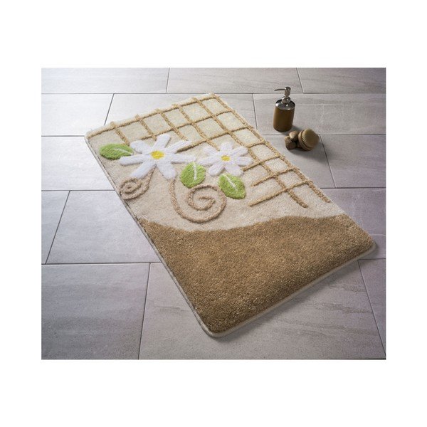 Koupelnová předložka Confetti Bathmats Knidos Beige, 60 x 100 cm