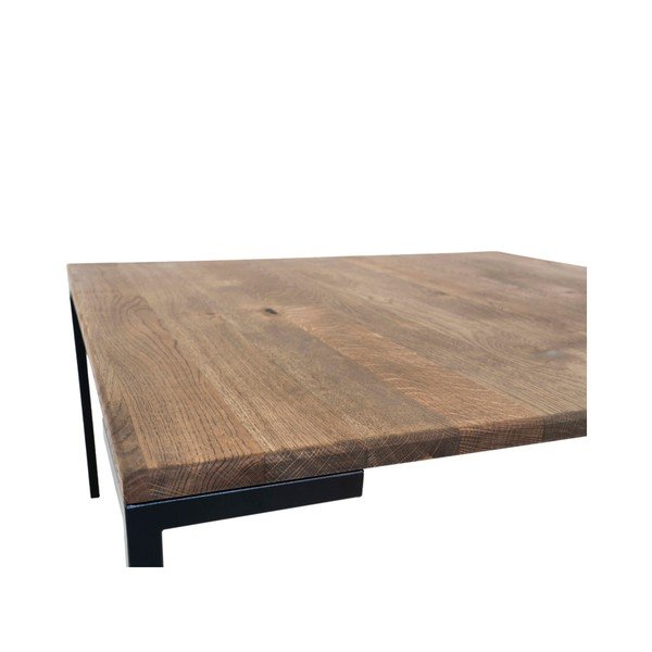 Must kohvilaud tumeda tammeplaadiga , 90 x 90 cm Lugano - House Nordic-image-2