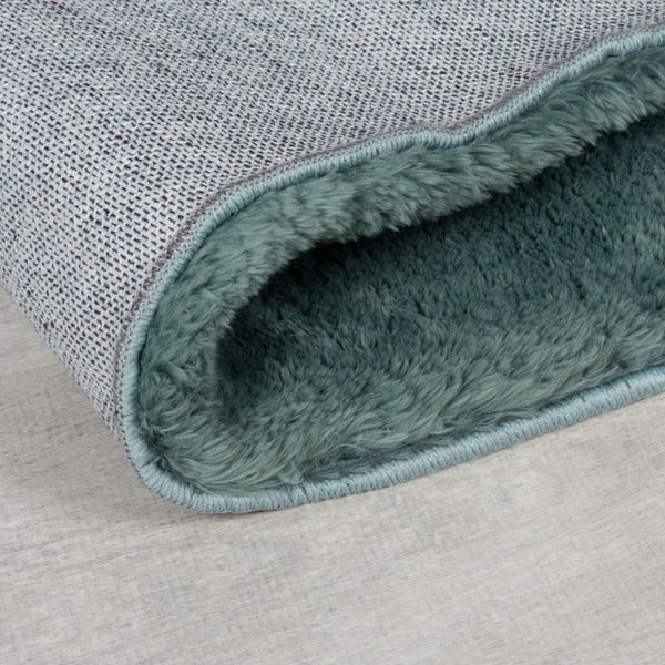 Roheline sünteetiline karusnahk vaip 160x230 cm Faroe Wool Look Fur - Flair Rugs-image-2