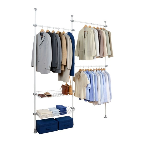 Valge metallist teleskoopiline riidestange Herkules - Wenko-image-3